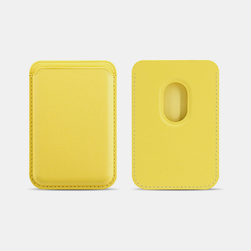 Portable Magnetic Suction Leather Card Holder Wallet for iPhone