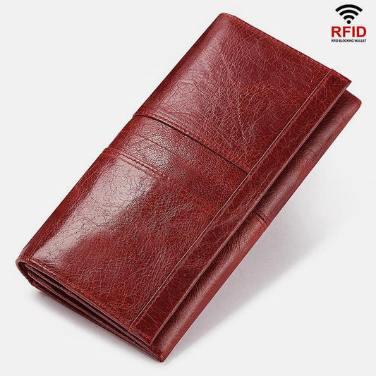 RFID Blocking Anti-theft Genuine Leather Wallet | Stylish & Secure
