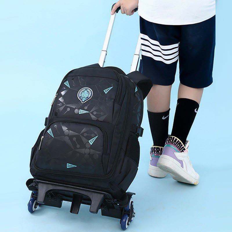 Rolling Wheels Backpack for Teens & Students – Multifunctional Travel Bookbag with Adjustable Straps - VOTVO