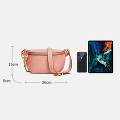 Genuine Leather Large Capacity Crossbody & Waist Bag for Women – Stylish & Versatile - VOTVO