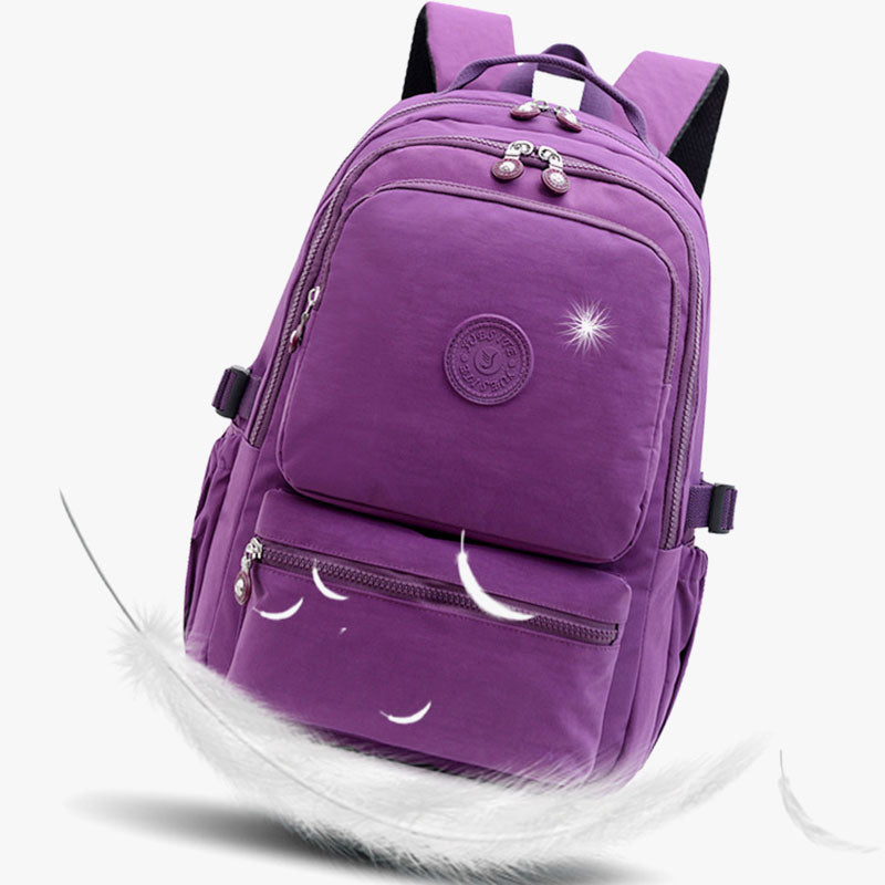 Lightweight Waterproof Backpack – Large Capacity Multi-Pocket Casual Daypack