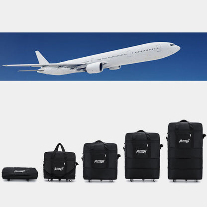 Multifunctional Large Capacity Rolling Tote Crossbody Handbag for Travel – Versatile Nylon Tote Bag