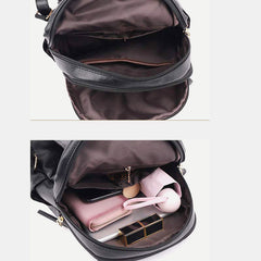 Backpack Purse for Women – Multi-Pocket PU Leather Travel Bag