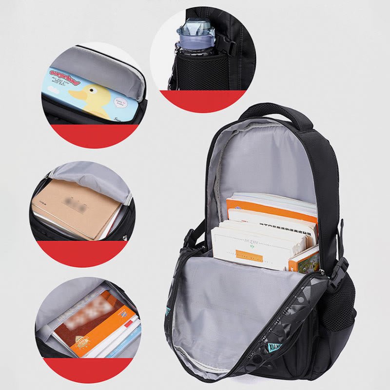 Rolling Wheels Backpack for Teens & Students – Multifunctional Travel Bookbag with Adjustable Straps - VOTVO