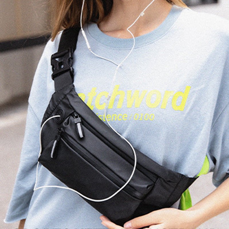 Waterproof Waist Bag for Men & Women – Large Chest Sling Bag with Adjustable Strap - VOTVO
