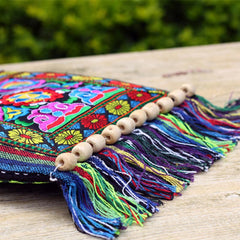 Folk Custom Shoulder Bag for Women – Vintage Embroidery Canvas Crossbody Bag