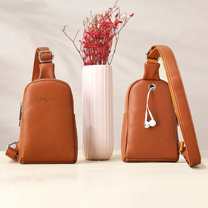 Lightweight Casual Sling Bag for Women – PU Leather Small Crossbody Backpack - VOTVO