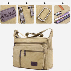 Crossbody Bag for Men | Vintage Outdoor Canvas Business Shoulder Bag