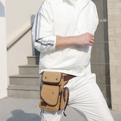 Durable Leg Bag for Men – Vertical Outdoor Sports Canvas Bag with Adjustable Strap - VOTVO