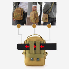 2-Way Use Waterproof Messenger Bag for Men – Versatile Outdoor Activity Shoulder Bag