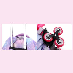 Durable Nylon Rolling Backpack for Kids – School Bag with Wheels, Adjustable Straps - VOTVO