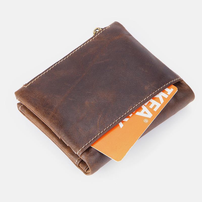 Multifunctional Double Zipper Vintage Wallet – Stylish and Practical - VOTVO