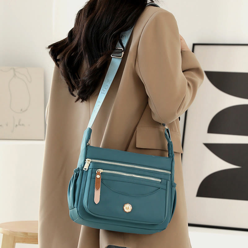 Women’s Minimalist Nylon Crossbody Bag – Water-Resistant Lightweight Daypack