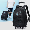 Rolling Wheels Backpack for Teens & Students – Multifunctional Travel Bookbag with Adjustable Straps - VOTVO