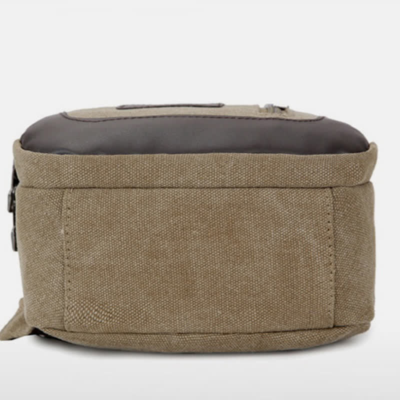 Canvas Sling Bag for Men - Outdoor Travel & Camping Chest Day Pack