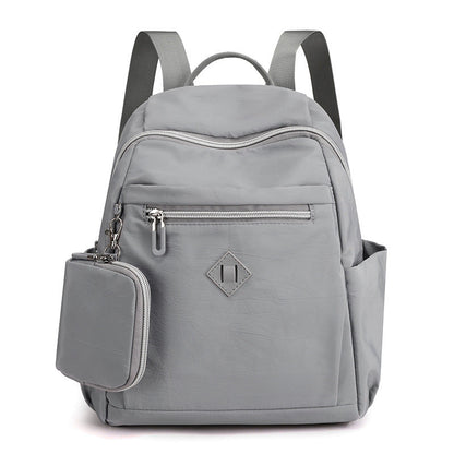 Women’s Nylon Backpack with Small Coin Purse – Casual Travel Daypack Handbag