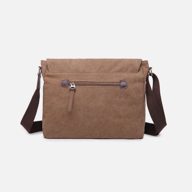 Messenger Bag for Men – Large Capacity Canvas Shoulder Bag for Casual & Daily Use