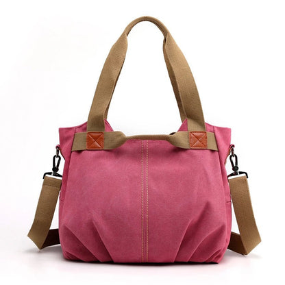 Large Capacity Canvas Messenger Bag – Stylish Shoulder Bag for Daily Use