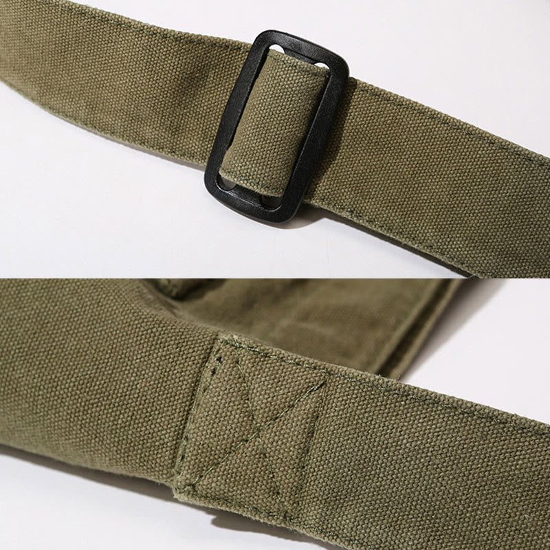 Multi - Pocket Canvas Crossbody Bag for Women | Retro Lightweight Shoulder Bag - VOTVO
