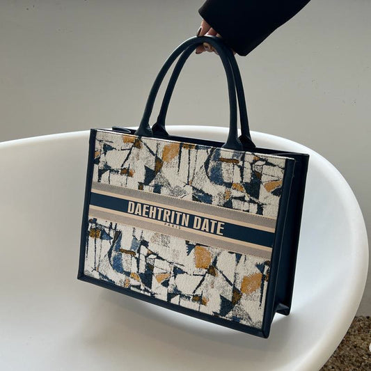 Bolso de lona de gran capacidad para mujer: bolso de diario para el día a día