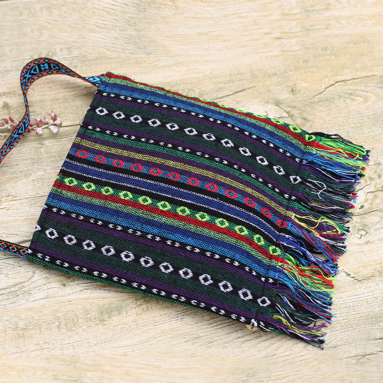 Folk Custom Shoulder Bag for Women – Vintage Embroidery Canvas Crossbody Bag