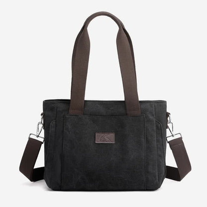 Women's Canvas Tote Shoulder Handbag – Casual Crossbody Purse Work Bag - VOTVO