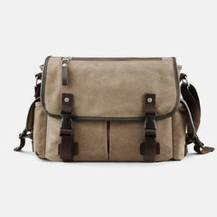 Canvas Messenger Bag for Men | Vintage Crossbody Laptop Briefcase - VOTVO