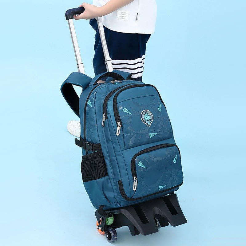 Rolling Wheels Backpack for Teens & Students – Multifunctional Travel Bookbag with Adjustable Straps - VOTVO