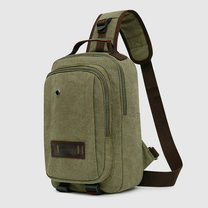 Men's Retro Sling Bag – Outdoor Casual Crossbody Chest Bag for Travel & Sport