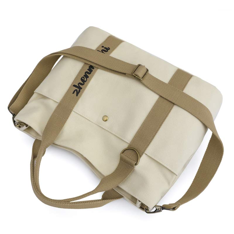 Reusable Water-Resistant Canvas Tote Bag – Versatile Crossbody Shoulder Bag