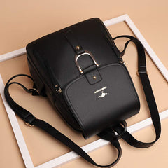 Backpack Purse for Women – Multi-Pocket PU Leather Travel Bag