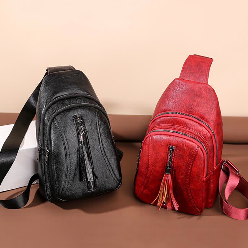 Fashionable Waterproof Sling Bag for Women - Crossbody Purse with Adjustable Strap