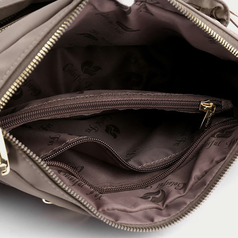 Women’s Minimalist Nylon Crossbody Bag – Water-Resistant Lightweight Daypack