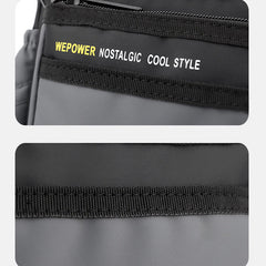 Classic Travel Satchel for Men – Durable Nylon, Large Crossbody Bag