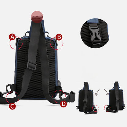 Practical Crossbody Sling Bag for Men – Waterproof Travel Satchel Purse