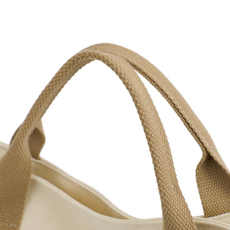 Reusable Canvas Tote Bag – Water-Resistant Crossbody Shoulder Bag