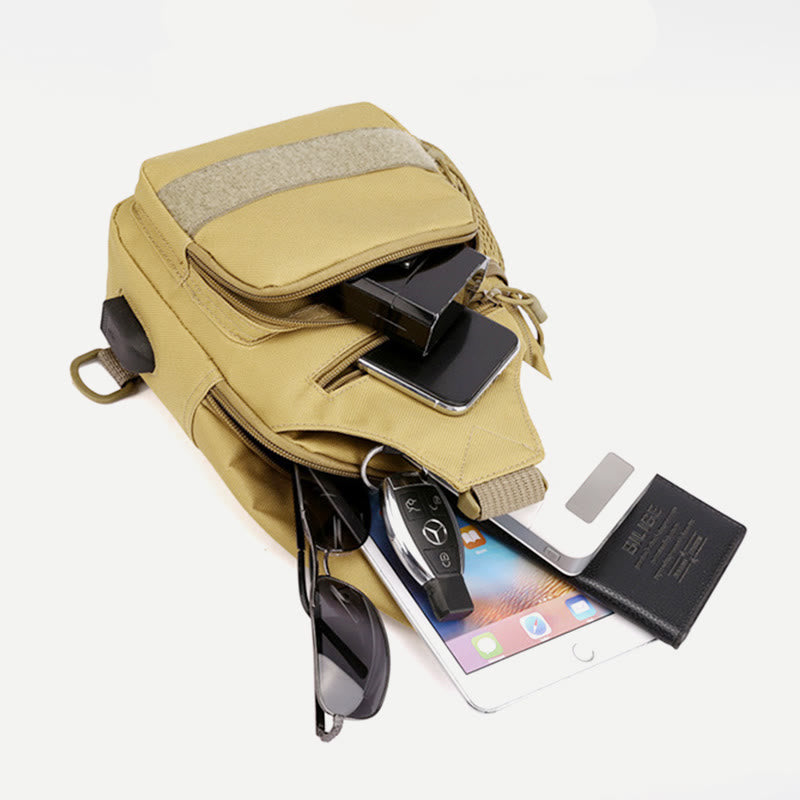 Sling Bag for Men – Canvas Casual Sports Large Chest Bag