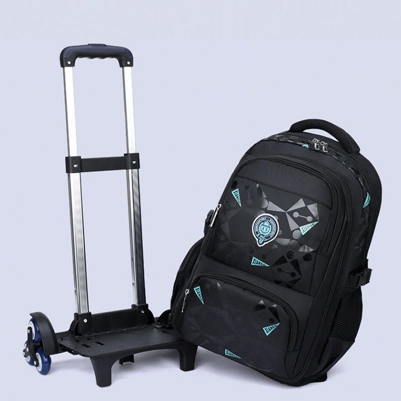 Rolling Wheels Backpack for Teens & Students – Multifunctional Travel Bookbag with Adjustable Straps - VOTVO
