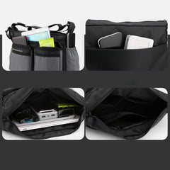 Classic Travel Satchel for Men – Durable Nylon, Large Crossbody Bag