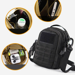 2-Way Use Waterproof Messenger Bag for Men – Versatile Outdoor Activity Shoulder Bag