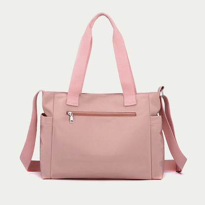 Minimalistic Nylon Tote Bag for Women – Large Handbag for School & Fitness