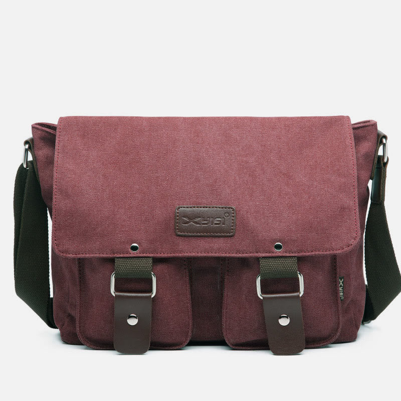 Messenger Bag for Men – Large Capacity Canvas Shoulder Bag for Casual & Daily Use