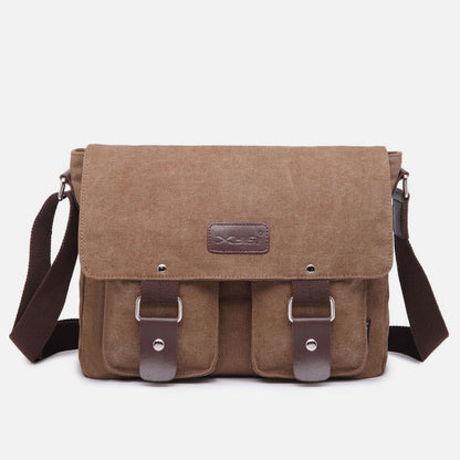 Messenger Bag for Men – Large Capacity Canvas Shoulder Bag for Casual & Daily Use - VOTVO