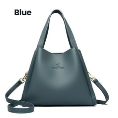 Embossed Soft Leather Handbag – Stylish, Versatile & Timeless Design