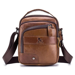Genuine Leather Vintage Crossbody Bag for Men – Stylish Shoulder Bag - VOTVO