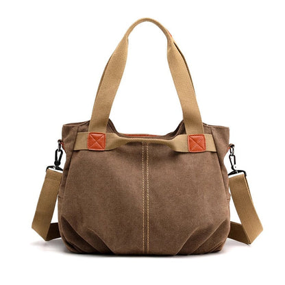 Large Capacity Canvas Messenger Bag – Stylish Shoulder Bag for Daily Use