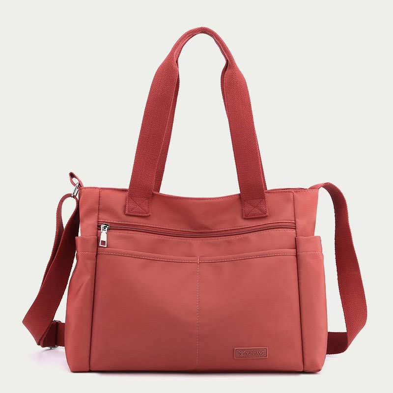 Minimalistic Nylon Tote Bag for Women – Large Handbag for School & Fitness - VOTVO