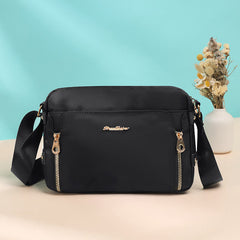 Crossbody Bag for Women – Simple Light Color Waterproof Nylon Bag