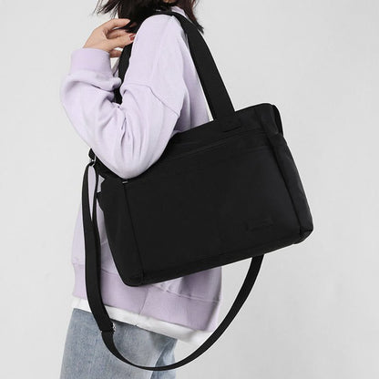 Minimalistic Nylon Tote Bag for Women – Large Handbag for School & Fitness - VOTVO