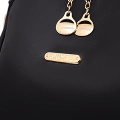 Black Oxford Backpack - Durable and casual, perfect for outdoor activities.